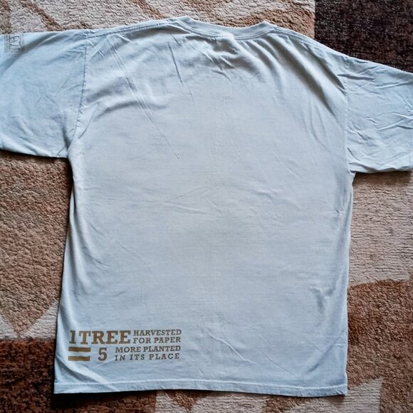 4 Million Trees are Planted Everyday by Industries Sage-green Awareness Tshirt - Picture 5 of 8